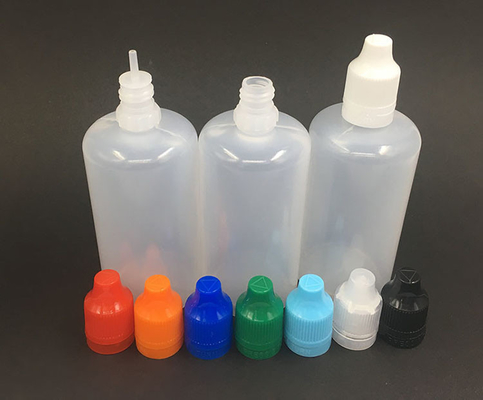 Botol Cairan PET E Bulat 100ml Dengan Tutup Sekrup Logo Disesuaikan Ditcetak