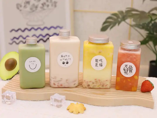 Botol Teh Gelembung Dinding Ganda yang Dapat Digunakan Lagi dengan Sekrup di Tutup