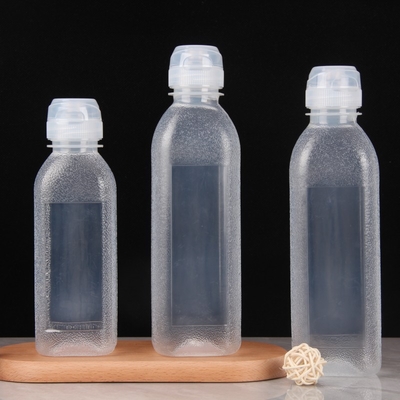 Botol Teh Susu Plastik yang Praktis dengan Genggam