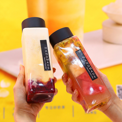 Kebocoran Proof digunakan kembali clear gelembung teh jugs dengan kapasitas 0,5kg