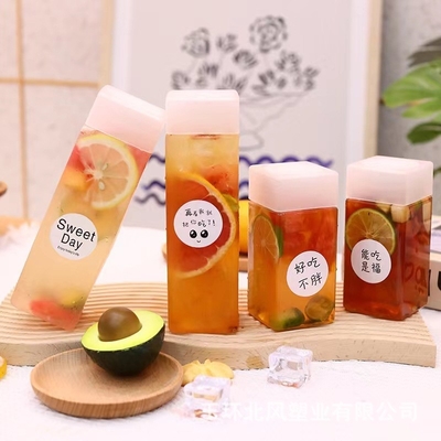 Kebocoran Proof digunakan kembali clear gelembung teh jugs dengan kapasitas 0,5kg
