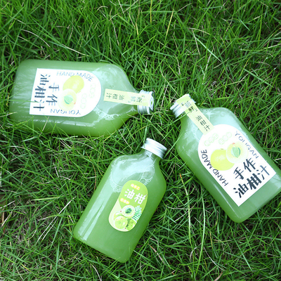 Botol Teh Susu Plastik Jelas dengan Tutup