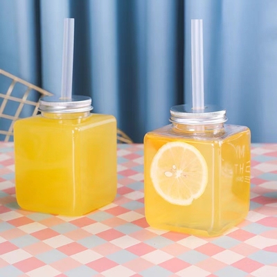 Kebocoran Proof gelembung teh jugs jelas dan ukuran menengah untuk kenyamanan