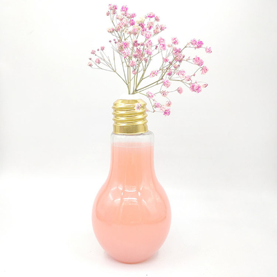 Modern Square Bulat Botol Plastik Susu Teh Proof Kebocoran