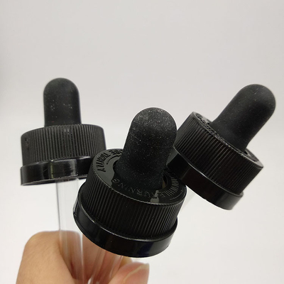 Botol 10ml Kap Tip Dropper Dispenser Transparan Hitam Disesuaikan