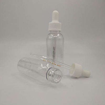 Botol dropper plastik kaca hitam transparan untuk kemasan