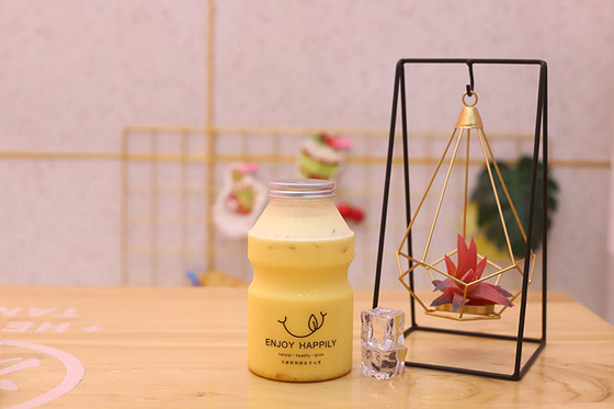 Botol Teh Susu Medium Dengan Sekrup Di Tutup Disesuaikan Dan Ukuran Menengah