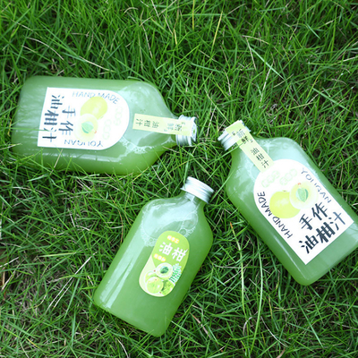 Botol Teh Susu yang disesuaikan dengan bentuk bulat persegi dan pegangan