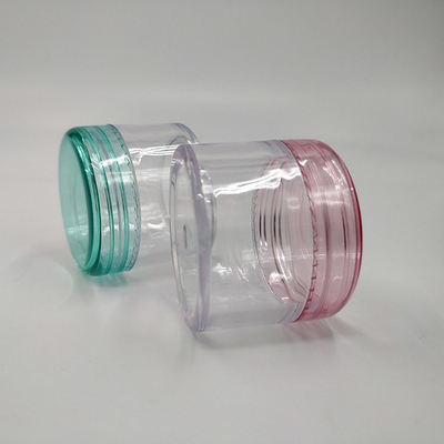 Kontainer kosmetik plastik logo khusus untuk solusi pencetakan label permukaan halus