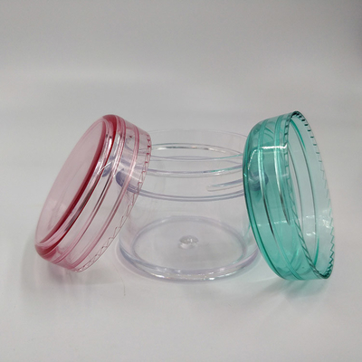 Kontainer kosmetik plastik logo khusus untuk solusi pencetakan label permukaan halus