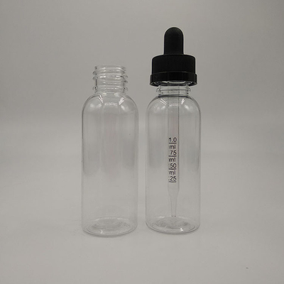 Botol Dropper Personalisasi Hitam Transparan dengan Dropper Tipe Cap