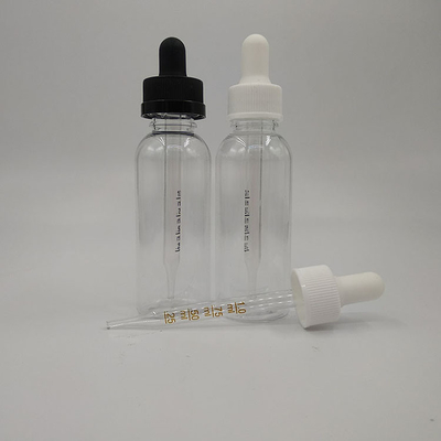 Botol Dropper Personalisasi Hitam Transparan dengan Dropper Tipe Cap