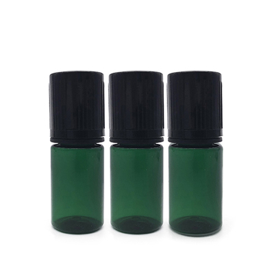 Childproof Transparan Botol dropper cair kecil dengan tutup sekrup dan logo pribadi dicetak