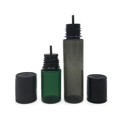 Childproof Transparan Botol dropper cair kecil dengan tutup sekrup dan logo pribadi dicetak