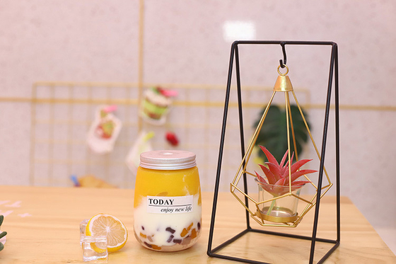 350ml Kapasitas Botol Susu Teh Jelas Bergaya Untuk Bisnis