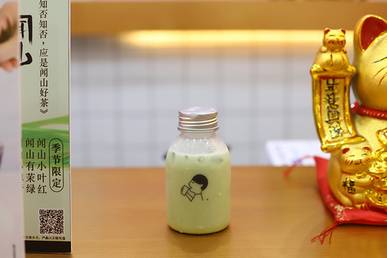 Botol Teh Gelembung Bulat Dengan Genggaman