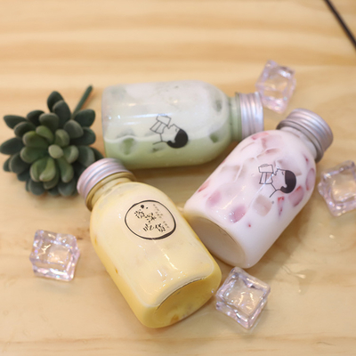 Botol Teh Gelembung Bulat Dengan Genggaman