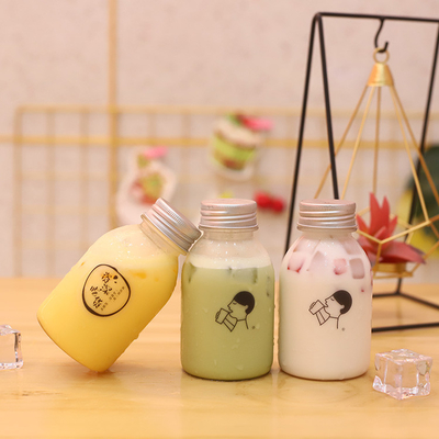 Botol Teh Gelembung Bulat Dengan Genggaman