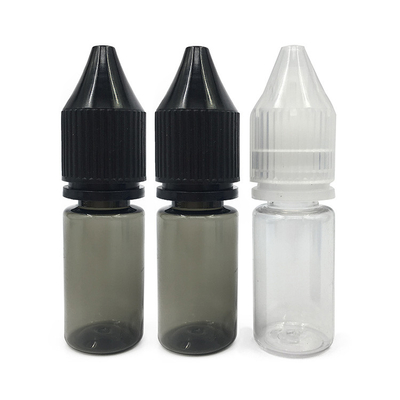 Botol Cairan 18mm Ukuran Leher Bulat E dengan Bahan Transparan dan Tutup Anak