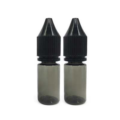 Botol Cairan 18mm Ukuran Leher Bulat E dengan Bahan Transparan dan Tutup Anak