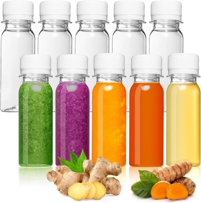 Desain Baru Botol Plastik 250ml 350ml 500ml Jus Buah Botol PET Dengan Tutup Botol Plastik Satu Kali Untuk Jus