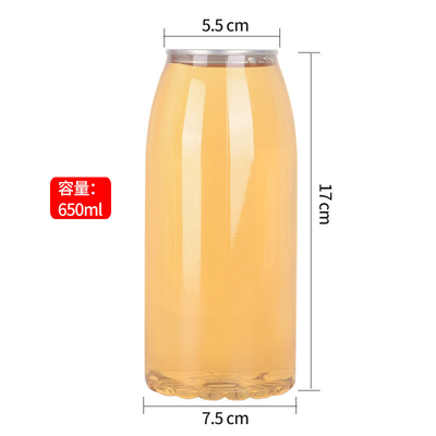 Kaleng minuman plastik berkualitas tinggi Kaleng plastik dengan tutup yang bisa ditarik Kaleng minuman untuk jus dengan pengiriman cepat