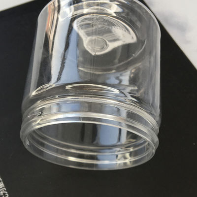 Grosir Murah Botol Plastik Transparan dengan Tutup Botol Plastik Pot Bentuk Botol Plastik untuk Scrub dengan Pasokan Pabrik