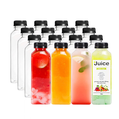 Botol jus dalam warna khusus dengan bahan biodegradable dan berbagai kapasitas 120ml 250ml 350ml 500ml