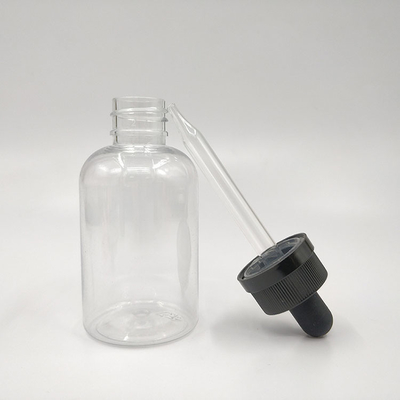 Sesuaikan Botol Dropper Plastik 10ml 15ml 20ml 30ml 40ml 50ml 60ml 70ml 100ml 120ml Screw Cap Transparan