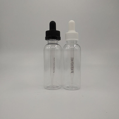 Botol dropper plastik permukaan halus untuk produk cair dalam wadah kaca