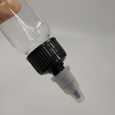 Produk Cairan Permukaan Liat Botol Dropper Plastik Dengan Logo Disesuaikan