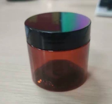Menutup 100ml Plastik Cosmetic Jar dengan Tekanan Sensitif Gasket dan Percetakan Disesuaikan