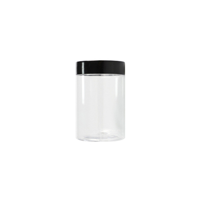 Menutup 100ml Plastik Cosmetic Jar dengan Tekanan Sensitif Gasket dan Percetakan Disesuaikan