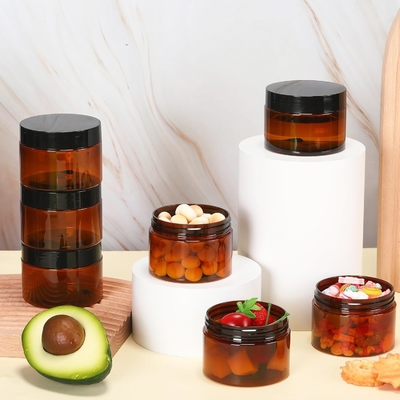 Logo Customized Plastic Beauty Jar untuk Kebutuhan Kemasan dan Merek Kecantikan yang Disesuaikan
