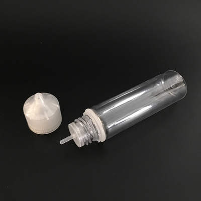 Botol Cairan E Transparan 60ml Bentuk Bulat untuk Kemasan Jus Vape