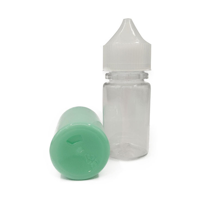 Botol Cairan E Transparan 18mm Ukuran leher untuk penyimpanan Cairan E yang mudah