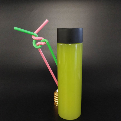 BPA Bebas 0.5kg Botol Jus Silinder Jelas Dengan Tutup Untuk Bisnis Jus