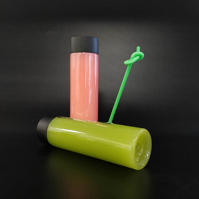 Label Kustom Plastik bening Cangkir Minuman Cangkir PET Botol Minuman Minuman Dingin dengan Pengiriman Cepat