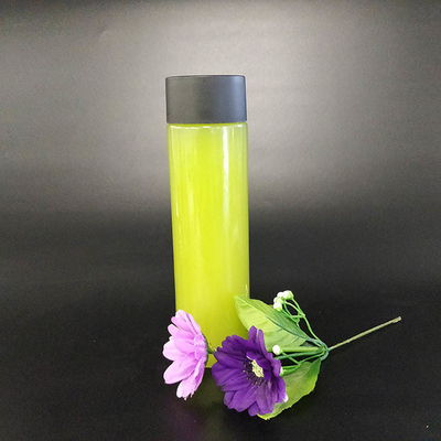 Botol jus sekali pakai Jus alami Penutup isolasi Sekrup di botol kemasan untuk jus