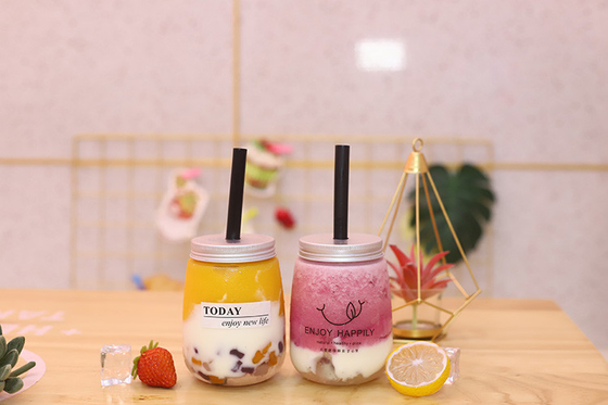 Botol-botol Teh Susu Berkekuatan Bersih dengan Genggam Jaga Minuman Aman dan Bebas Kerumitan