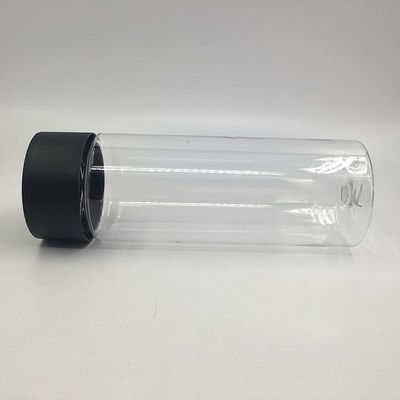 Botol minuman secangkir teh terisolasi dengan tutup pengisolasi Botol plastik sekali pakai