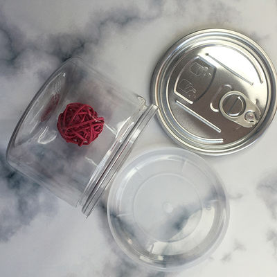 Kompetitif Pet Can Plastik Jar Mudah Open End Tutup Pop Can Food Grade sekali pakai dengan disesuaikan