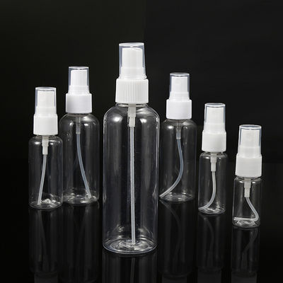 Botol Semprotan PET yang dapat diisi ulang untuk harian 10ml 15ml 30ml 50ml 60ml 70ml 100ml 200ml 500ml