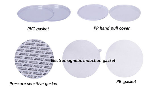 Disesuaikan Pencetakan Plastik Cream Jar Dengan Mulut lebar Dan Tutup Aluminium