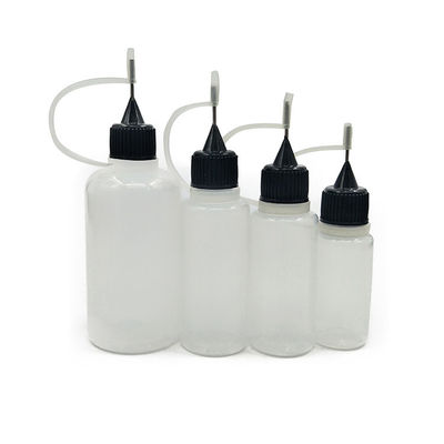 Botol E-Liquid Logo Kustom dengan Leher Tahan Anak Tipe 10ml 15ml 30ml 60ml 80ml 100ml Kapasitas