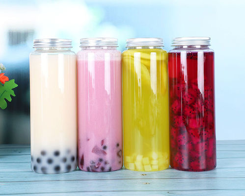 Jejak Teh Bubble Anti Bocor, Kapasitas Tahan Lama Bening 120ml 250ml 350ml 500ml 1000ml Minuman
