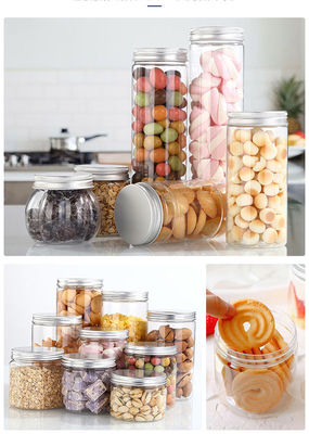 Plastic Containers Jar with Lid Durable and Versatile Storage Solution