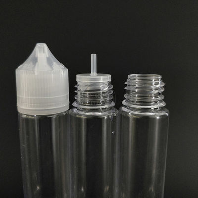 Screen Printing Childproof E Liquid Bottle dalam ukuran leher 18mm dengan desain layar cetak dan tutup childproof