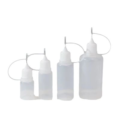 Bottle cairan dengan tutup sekrup E dalam warna hitam transparan untuk kemasan E-liquid