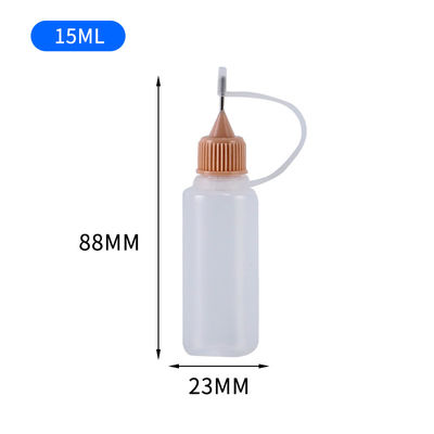 Bottle cairan dengan tutup sekrup E dalam warna hitam transparan untuk kemasan E-liquid